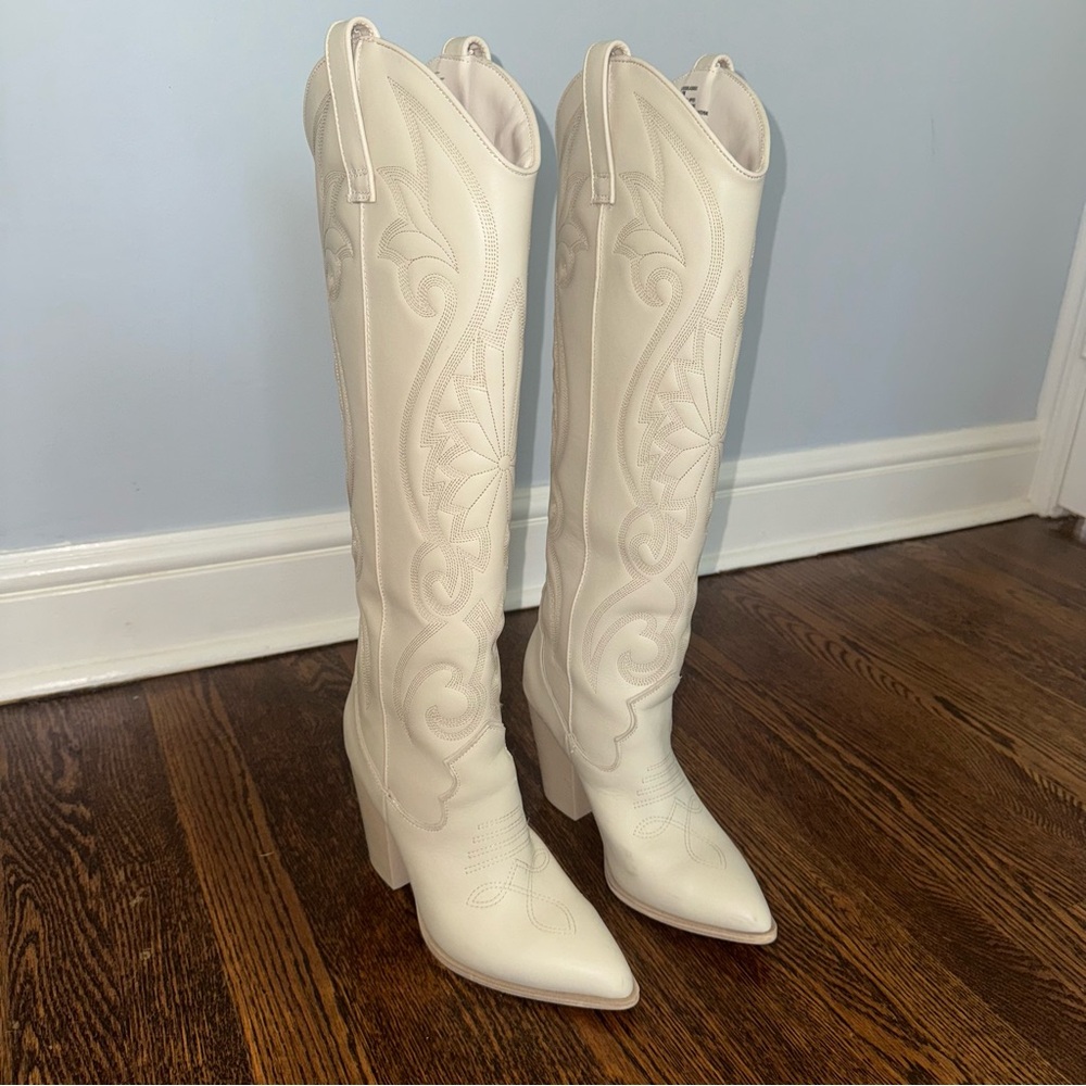 Steve Madden Lasso Bone Knee High Boots 7.5